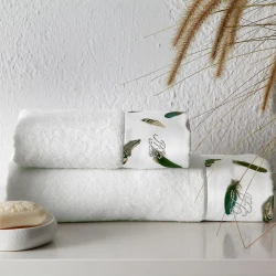 Dəsmal dəsti Tivolyo Home Gala, pambıq, ağ, 2 əd, 50x100/75x150 sm