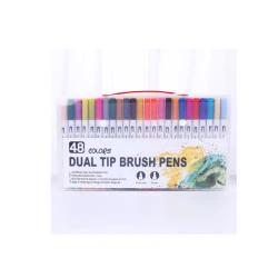 Набор фломастеров Dual Tip Brush Pens, 48 шт, товар в ассортименте Набор фломастеров Dual Tip Brush Pens, 48 шт, товар в ассортименте