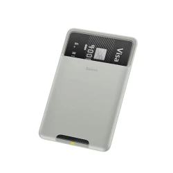 Чехол для карт Baseus Back stick silicone card bag (ACKD-B0G) French grey