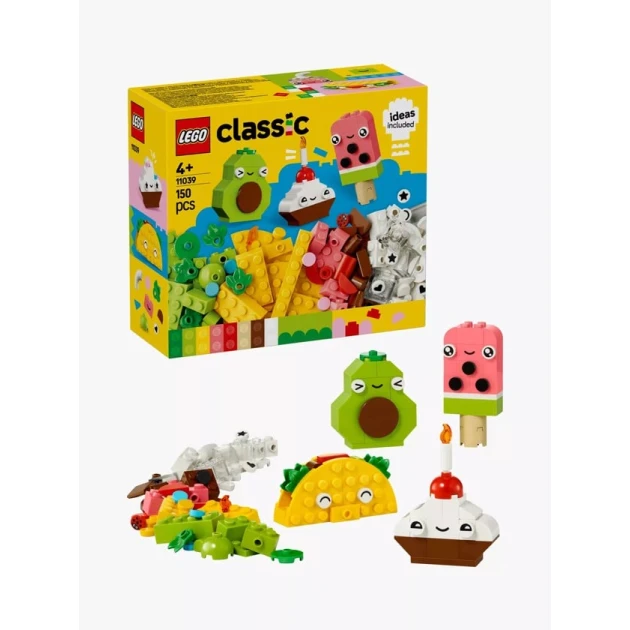 Конструктор LEGO Classic Creative Food Friends 11039, 4+ лет, 150 элементов