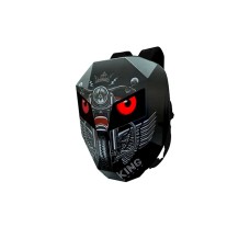 Motosikl çantası LED Eyes with programmable color screen King, qara