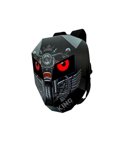 Motosikl çantası LED Eyes with programmable color screen King, qara