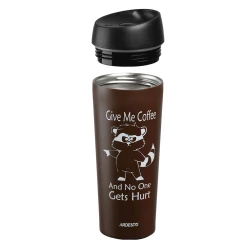 Термокружка Ardesto Coffee time Raccoon 450 мл, коричневая, нержавеющая сталь Термокружка Ardesto Coffee time Raccoon 450 мл, коричневая, нержавеющая сталь
