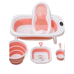 Набор для купания WS_6855, пластик, розовый, 5 предметов Набор для купания WS_6855, пластик, розовый, 5 предметов