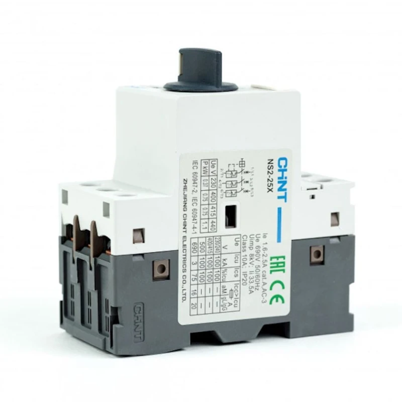 Мотор-автомат Chint NS2-25X 1.6-2.5A с поворотной ручкой