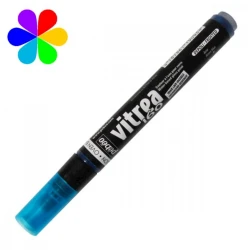 Маркер матовый для стекла Pebeo Vitrea160 Azure blue, 1.2мм