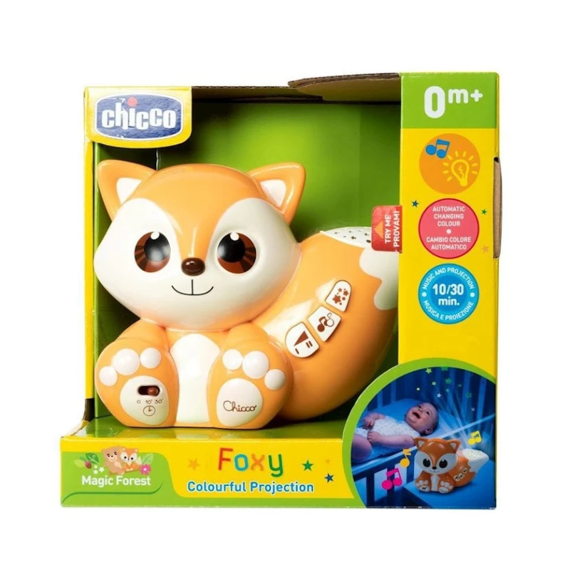Игрушка-проектор Chicco Foxy, оранжевый