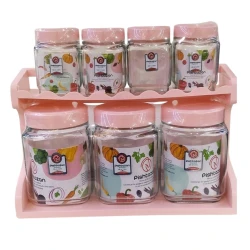 Набор емкостей для хранения специй Green PC-0102, прозрачный/розовый, 7 шт Набор емкостей для хранения специй Green PC-0102, прозрачный/розовый, 7 шт