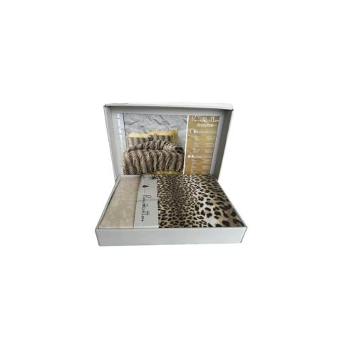 Комплект постельного белья Pima Cotton, простыня 160х220 см, пододеяльник 160х200 см, наволочка 50х70 см, односпальный, хлопок, коричневый Комплект постельного белья Pima Cotton, простыня 160х220 см, пододеяльник 160х200 см, наволочка 50х70 см, односпальный, хлопок, коричневый