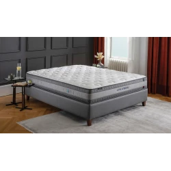 Двусторонний матрас Yataş Cool & Wool Hybrid, односпальный, трикотаж, белый, 120x200 см