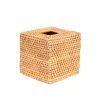 Салфетница Hom-me плетеная, ротанг, 16x16x16 см, коричневая Салфетница Hom-me плетеная, ротанг, 16x16x16 см, коричневая