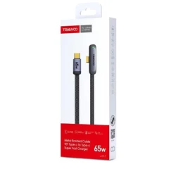 Кабель Tranyoo CC3 Type-C to Type-C Black