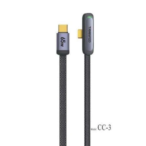 Кабель Tranyoo CC3 Type-C to Type-C Black