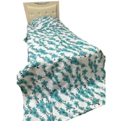 Комплект постельного белья MiraNova CTS-700, простыня 160х220 см, пододеяльник 160х220 см, наволочка 50х70 см, односпальный, хлопок, белый/синий