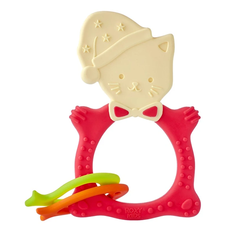 Прорезыватель Roxy Kids RMT-004, 0+ лет, полипропилен, красный