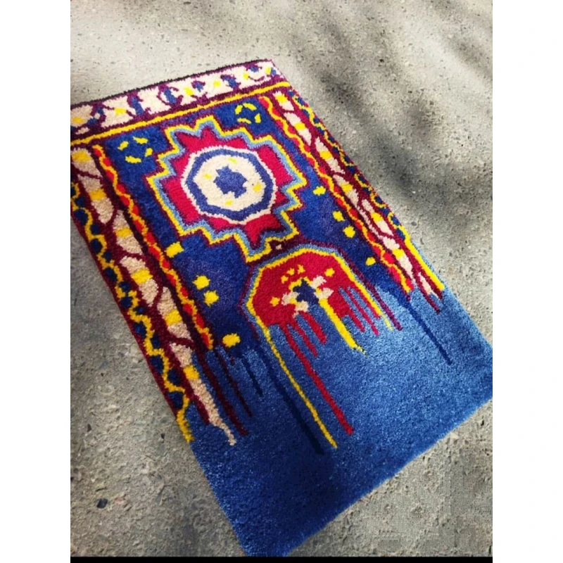 Ковер ручного производства NN Rugs 1114, разноцветный, 60x40 см Ковер ручного производства NN Rugs 1114, разноцветный, 60x40 см