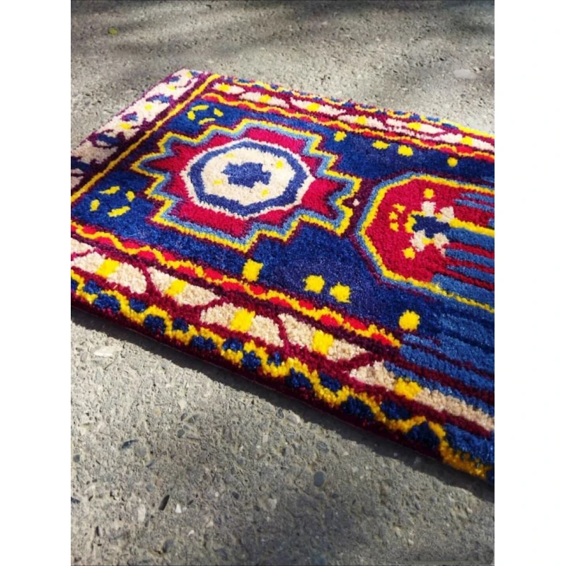 Ковер ручного производства NN Rugs 1114, разноцветный, 60x40 см Ковер ручного производства NN Rugs 1114, разноцветный, 60x40 см