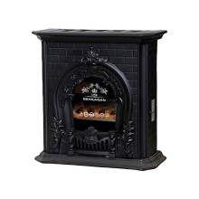 Soba AHK-BHKA30-01, 92x88x36 sm, metal/bürünc, qara