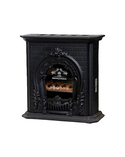 Soba AHK-BHKA30-01, 92x88x36 sm, metal/bürünc, qara