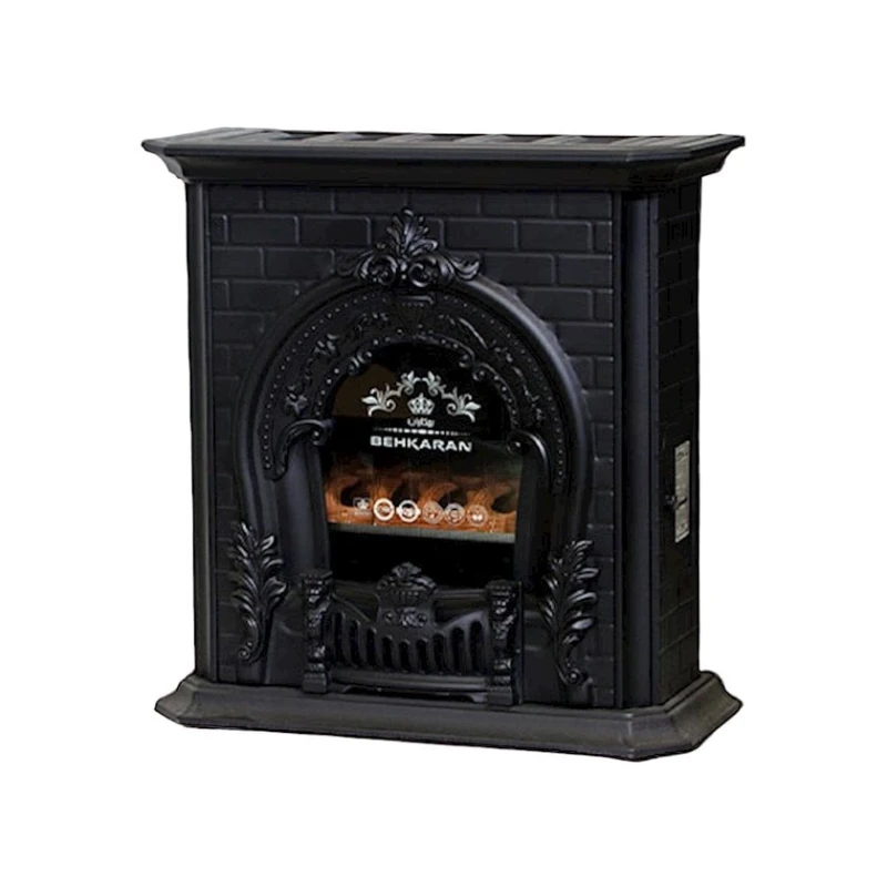 Soba AHK-BHKA30-01, 92x88x36 sm, metal/bürünc, qara