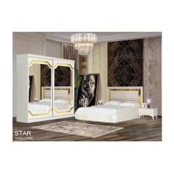 Yataq otağı dəsti Star, ağ, Laminat Yataq otağı dəsti Star, ağ, Laminat