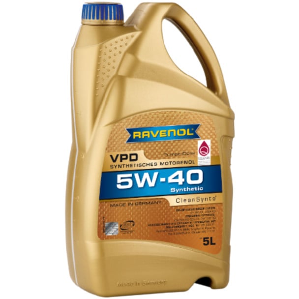Моторное масло Ravenol VPD SAE 5W-40, 5 л
