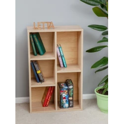 Стеллаж Letta, бежевый, ЛДСП, 50x26x79 см