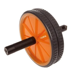 Ролик для пресса Toorx AHF-047, 2 колеса, черный Ролик для пресса Toorx AHF-047, 2 колеса, черный