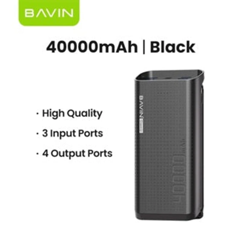 Внешний аккумулятор Bavin PC077 40000 mAh Black Внешний аккумулятор Bavin PC077 40000 mAh Black