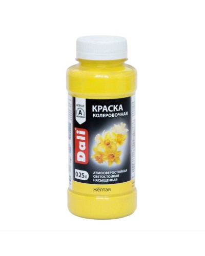 Akril kolerovka boyası Dali, sarı, 250 ml - 4600505202617