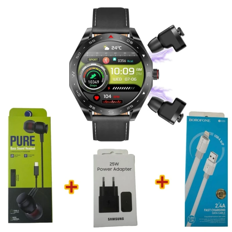 Умные часы Smart Watch T95 Black Strap + Free Gift