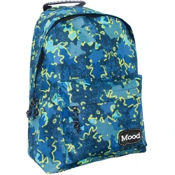 Школьный рюкзак Mood 580439 с узорами, текстиль, разноцветный, унисекс, 35x15x40 см