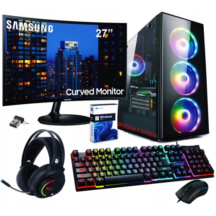 Настольный компьютер Samsung Ryzen 7 RTX4060 32GB 1000GB LED 27Win11 Настольный компьютер Samsung Ryzen 7 RTX4060 32GB 1000GB LED 27Win11