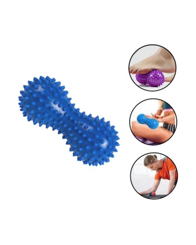 İkili tikanlı masaj topu armud formasında Gymnic 1035, mavi, 15 sm