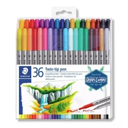 Набор фломастеров Staedtler Design Journey, двусторонние, 36шт