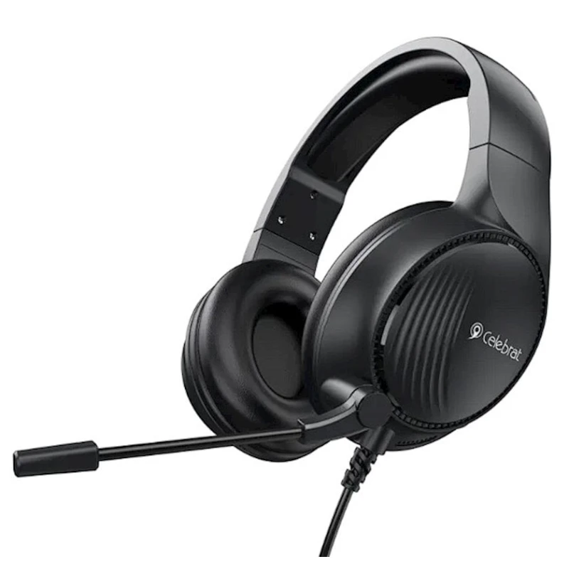Проводные наушники-гарнитура Celebrat Gm-5 Black Проводные наушники-гарнитура Celebrat Gm-5 Black