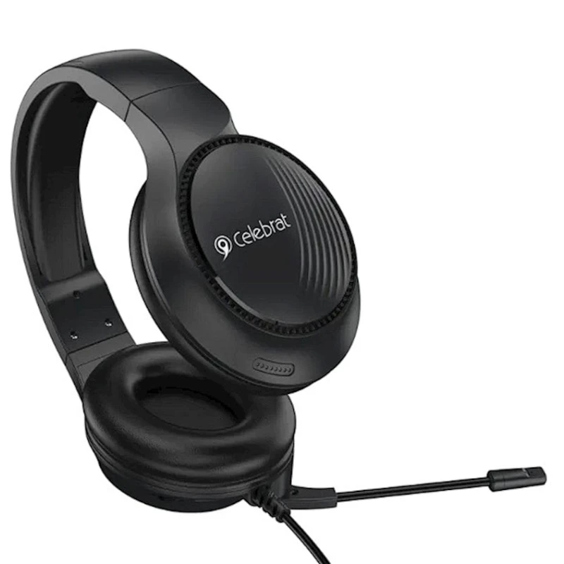 Проводные наушники-гарнитура Celebrat Gm-5 Black Проводные наушники-гарнитура Celebrat Gm-5 Black