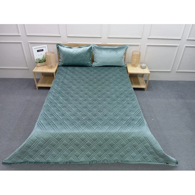 Örtük Miranova FS-534, birnəfərlik, 170x230 sm, yastıq üzü 50x70 sm, yaşıl