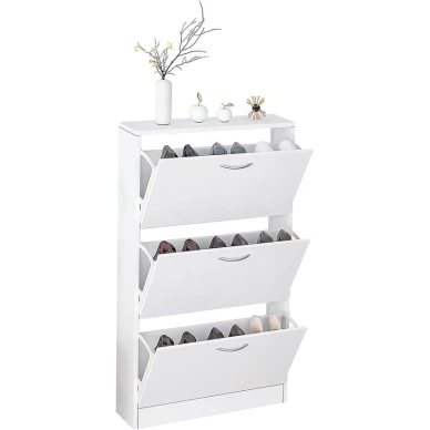 Тумба для обуви Art Mebel, ЛДСП, белая, 30х50х110 см Тумба для обуви Art Mebel, ЛДСП, белая, 30х50х110 см