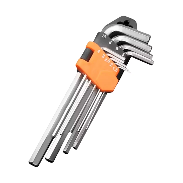 Набор шестигранных ключей Tolsen 20049, хромованадиевая сталь, серебристый, 9 шт