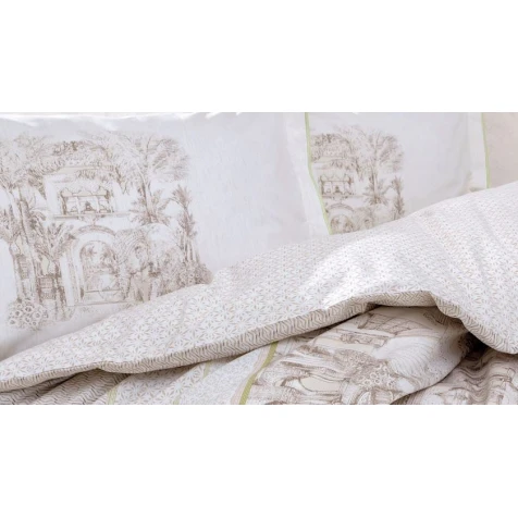 Комплект постельного белья Yataş Mandy пододеяльник 200x220, простыня 240x260, наволочки 50x70, двуспальный, бежевый