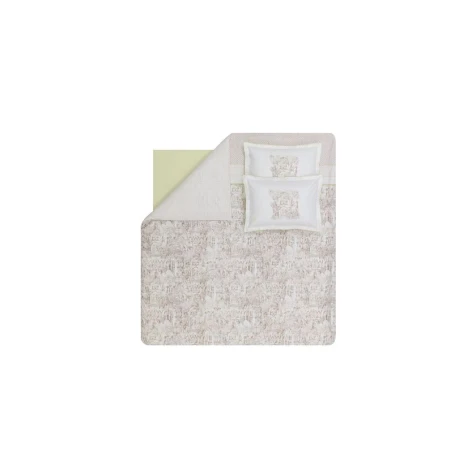 Комплект постельного белья Yataş Mandy пододеяльник 200x220, простыня 240x260, наволочки 50x70, двуспальный, бежевый