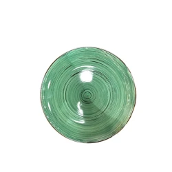 Тарелка обеденная Danny Home SEE324, круглая, зеленая, 28 см