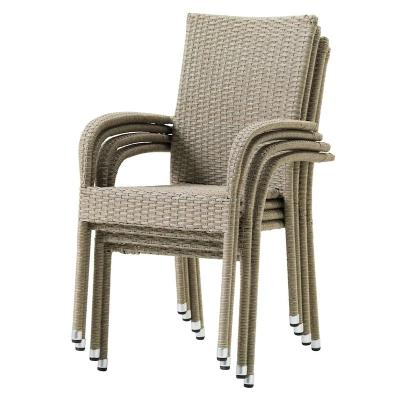 Садовый стул JYSK Gudhjem, полираттан, бежевый, 55x63x94 см Садовый стул JYSK Gudhjem, полираттан, бежевый, 55x63x94 см