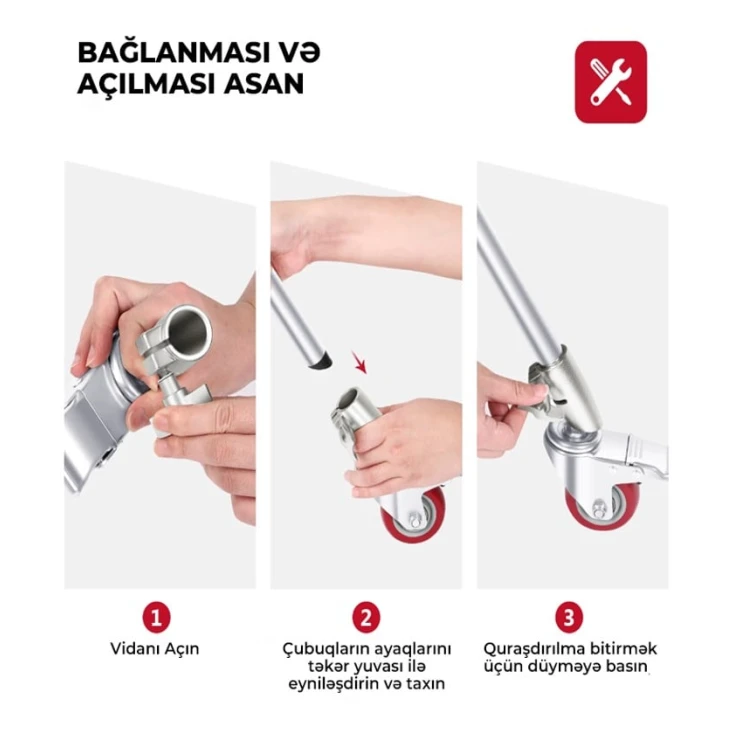 Набор роликовых колес Neewer 75 мм, 3 шт