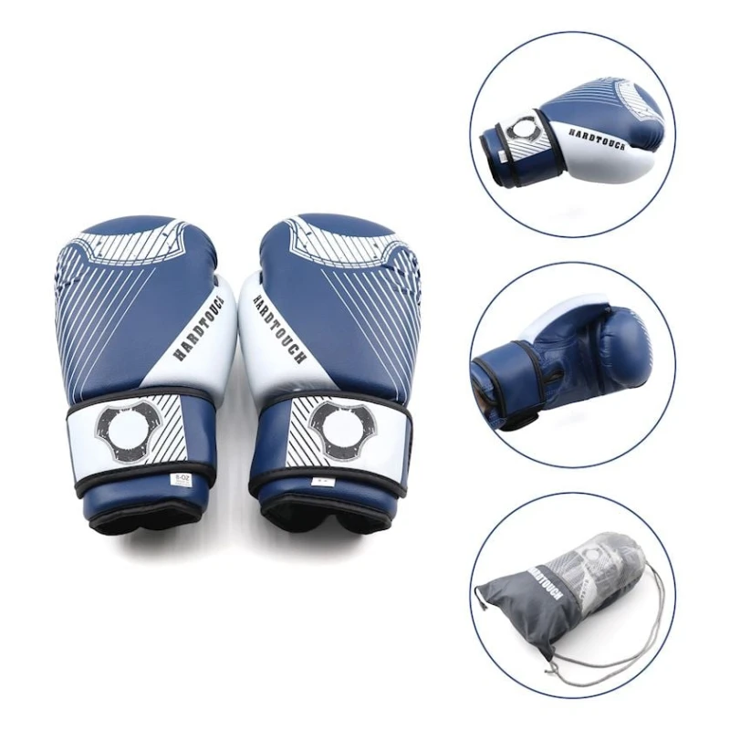Перчатки для бокса Hard Touch 392980504, синие, 10 oz