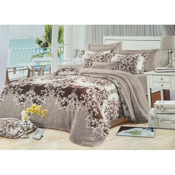 Комплект постельного белья Luxe Cotton LX-MK-0025, простыня 200x220 см, пододеяльник 200x220 см, наволочки 50x70 см, двуспальный, сатин, разноцветный Комплект постельного белья Luxe Cotton LX-MK-0025, простыня 200x220 см, пододеяльник 200x220 см, наволочки 50x70 см, двуспальный, сатин, разноцветный
