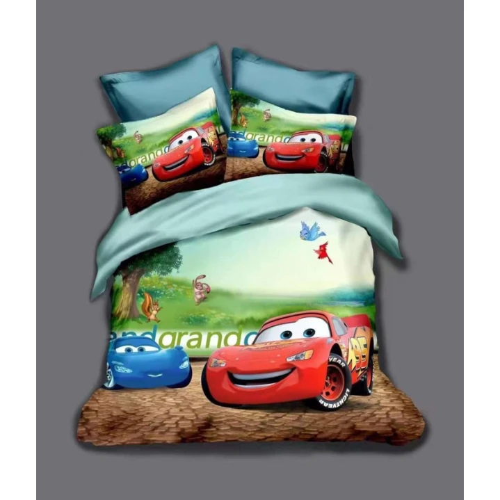 Комплект детского постельного белья MiraNova SF-490, пододеяльник 160х220 см, простыня 160х220 см, наволочки 50х70 см, разноцветный Комплект детского постельного белья MiraNova SF-490, пододеяльник 160х220 см, простыня 160х220 см, наволочки 50х70 см, разноцветный