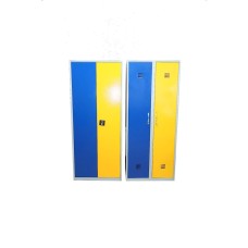 Metal dolab 4210002, 190x80x40 sm, sarı/mavi