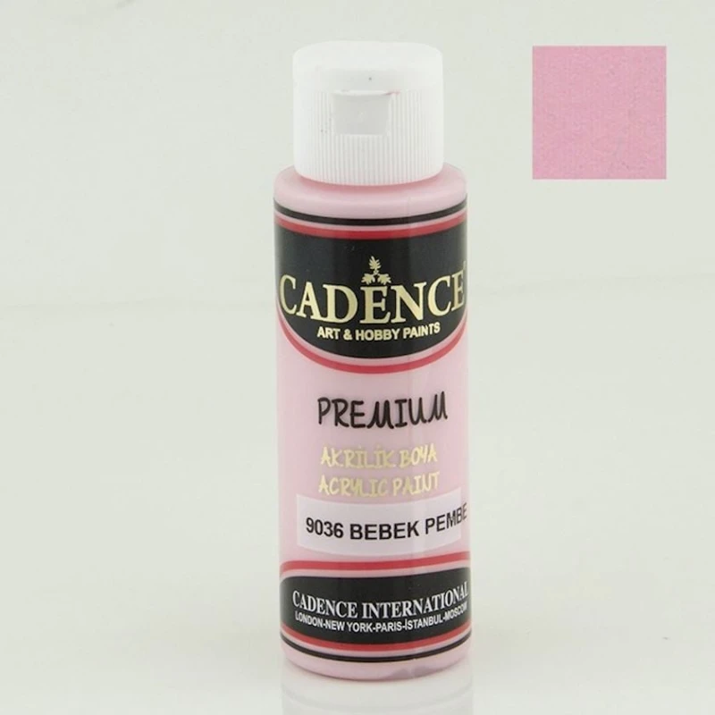 Декоративная акриловая краска Cadence Premium Acrylic Paint 9036 Baby Pink, 70 мл Декоративная акриловая краска Cadence Premium Acrylic Paint 9036 Baby Pink, 70 мл